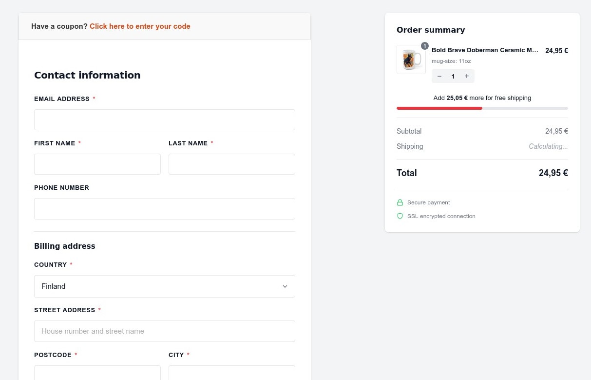 SwiftCheckout-checkout-page