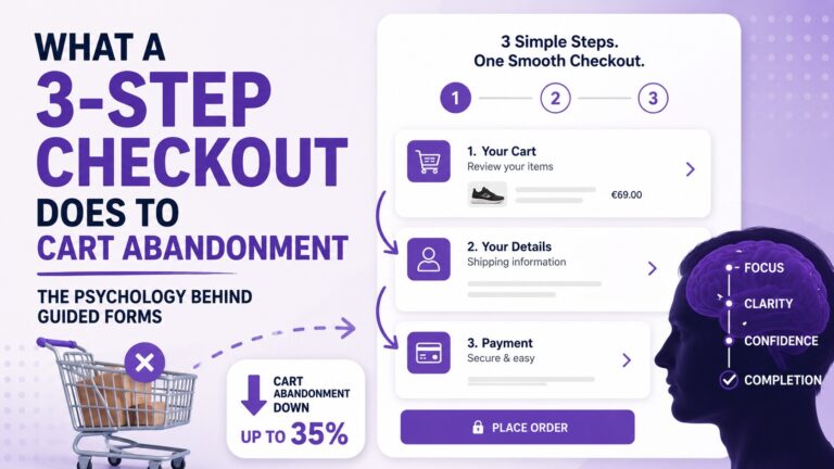 What a 3-Step Checkout Does to Cart Abandonment (The Psychology Behind Guided Forms)